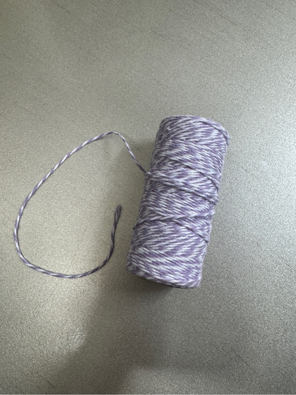 Purple & White Baker's Twine Cotton Craft Cord Spool - 2.4 oz